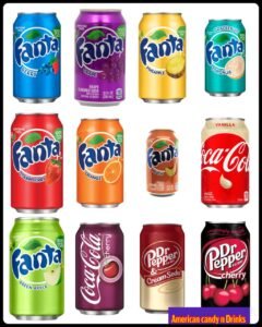 Assorted American Sodas & Candies
