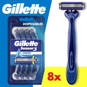 Gillette Sensor3 Comfort Disposable Razors (8 Pack)