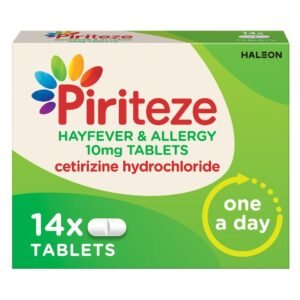 Piriteze Hayfever & Allergy 10mg Tablets (14 Tablets)
