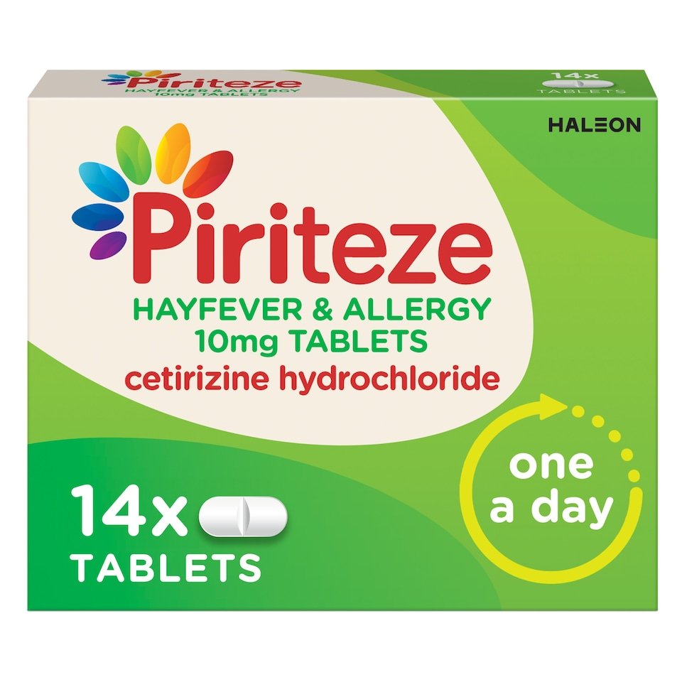 Piriteze Hayfever & Allergy 10mg Tablets (14 Tablets)