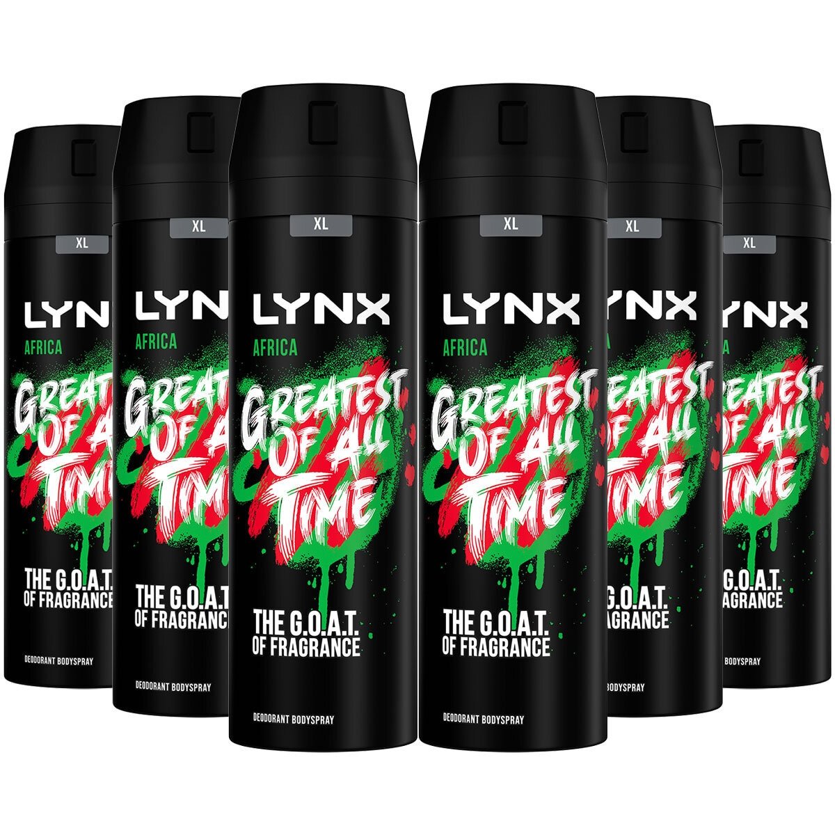 Lynx Africa Body Spray Multipack (The G.O.A.T of Fragrance)