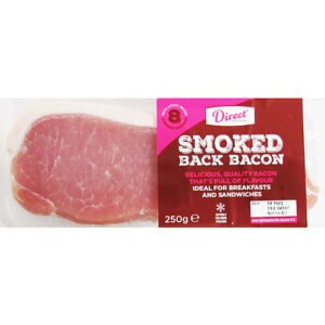 Direct Smoked Back Bacon (250g)