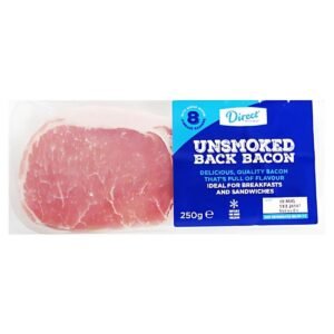 Direct Unsmoked Back Bacon (250g)